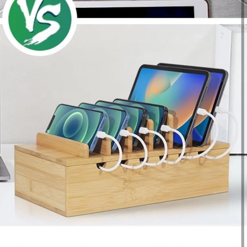 Bamboo charging station